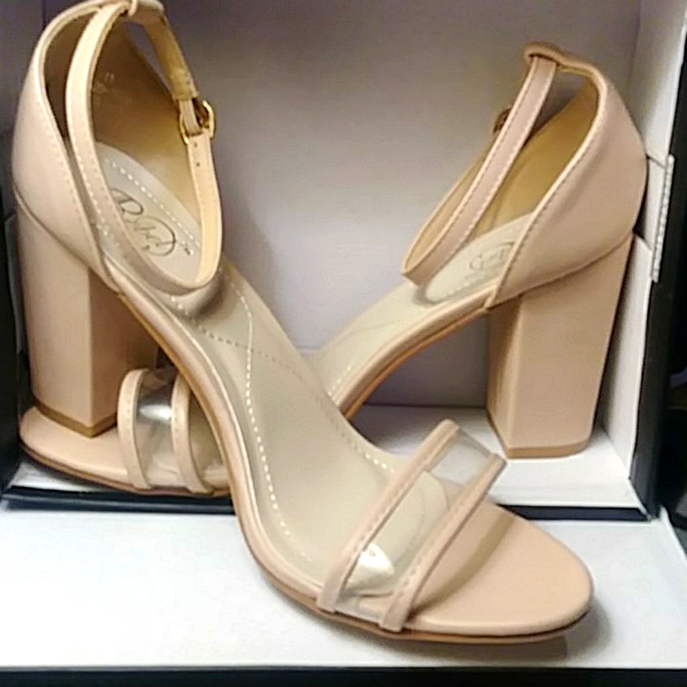 Modern Rebel Open Toe, 4" Chunky Heel, Strappy Size 10 or 11.